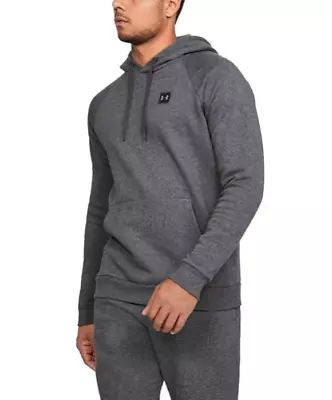 Under Armour 1320736 Men's Charcoal UA Rival Fleece Athletic Hoodie XXL • $24.99