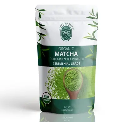 Moroccan Select Organic Ceremonial Matcha Green Tea Powder  3.5 Oz (100g) • $22.95