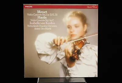 NM Isabelle VAN KEULEN VIOLIN LP Mozart 2 Haydn 1 Concertos PHILIPS 412 718-1 • $28