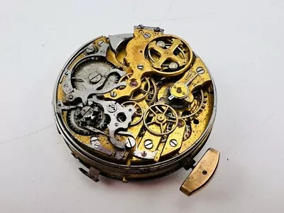 Antique Pocket Watch Movement Minute Repeater 1 Min Swiss Made • $50