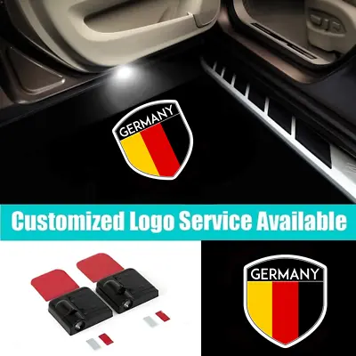 $18.04 • Buy 2x LED German Logo Car Door Germany Flag Ghost Shadow Laser Projector Lights