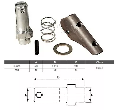 Fork Pin Kit Class Iii  5/8  X 2 1/16  X 5/8  Clark 908251 Yale Hyster Toyota • $15.20