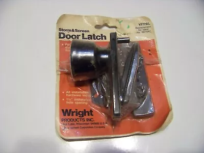 Vintage Wright Storm And Screen Door Latch V777BL Hardware NOS New Old Stock Nob • $12.99