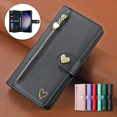 For Samsung Galaxy S24 S23 S22 Ultra S21+ S20 Magnetic Leather Card Wallet Case  • $15.58