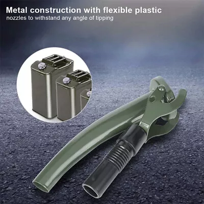 $21.99 • Buy Flexible Metal Jerry Can Pouring Spout Nozzle For Petrol Fuel Seal AU NEW