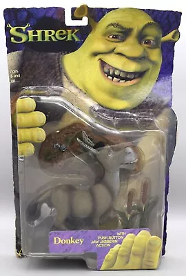 Shrek Donkey 2001 Action Figure Push Button Jaw Jabberin' Move McFarlane Vintage • $25