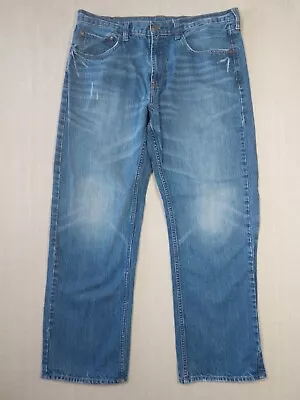 Bullhead Jeans Mens Size 34x30 Straight From Fade Medium Wash Mid-Rise • $15.85