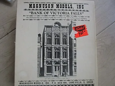 Vintage MAGNUSON MODELS 507 BANK OF VICTORIA FALLS KIT NIB HO 1/87 SCALE NIB • $35.97