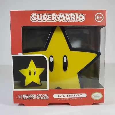 Paladone Nintendo Super Mario 5  Super Star Lamp Night Light With Official Sound • $39.95