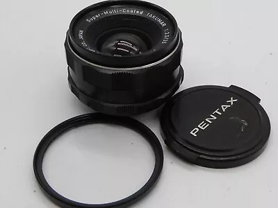 Asahi Pentax Super Multi Coated Takumar 35mm F3.5 Prime M42 Mount Lens + Caps • £74.99