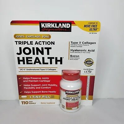 Kirkland Triple Action Joint Health 110 Tablets Compare To Move Free Ultra- New • $28.59