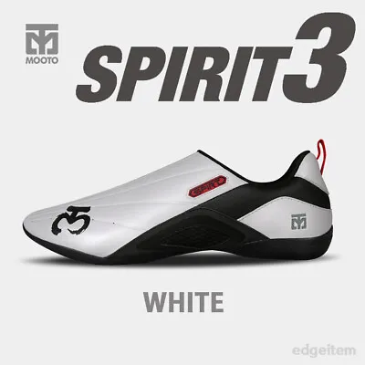 MOOTO Spirit 3 Shoes White Black Lumi Latest Martial Arts Taekwondo Footwear S3 • $82