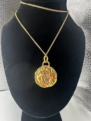 Jean Mahie Gold Pendant 22k Yellow Gold France • $6890