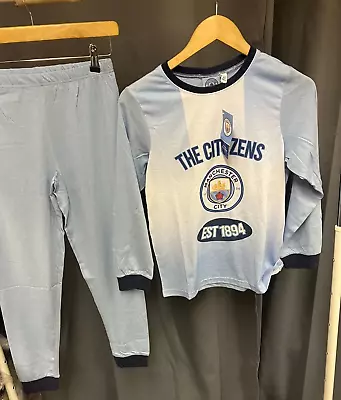 Manchester City Official Kids Pyjamas Set  – Ages 11-12 • £10.50