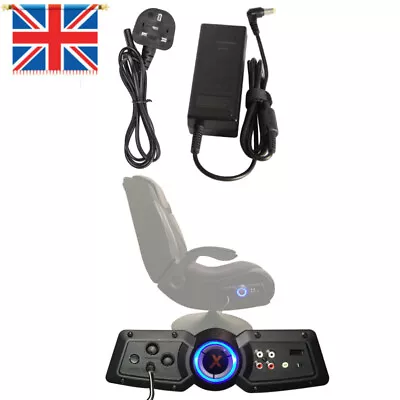 Mains AC-DC Adapter 12V Power Supply Charger For X Rocker Gaming Chair Seat • £11.49