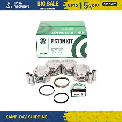 Pistons W/ Rings Fit 94-01 Acura Integra GS-R 1.8L P72 B18C1 • $99