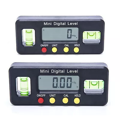 4*90° Digital Inclinometer Level Box Protractor Angle Finder Bevel Gauge Magnet • $11.46