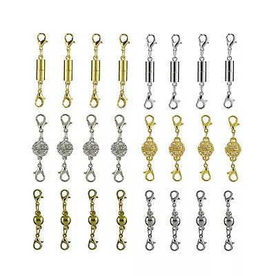 24pcs DIY Jewelry Necklace Converter Extender Magnetic Lobster Clasps Assortment • £14.02