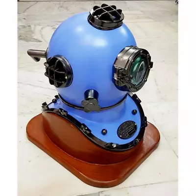Antique Diving Helmet US Navy Mark V Deep Sea Divers Scuba Morse Diver W/ Base • $185