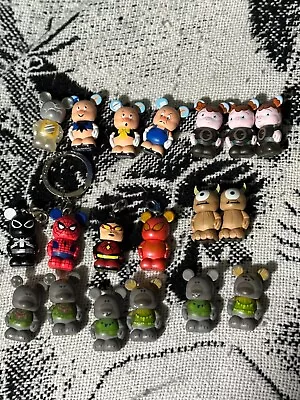 Vinylmation Misc Lot Of 19 Jr Keychain 1.5  Marvel 3 Pigs Koala Monster Animal • $69.99