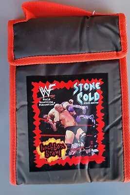 Vintage WWF Stone Cold Steve Austin Lunchbox Bag Wrestling 90s Titan Sports • $15