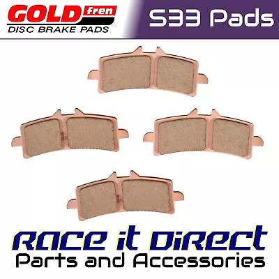 Brake Pads For KAWASAKI ZZR 1400 BLACK EDITION PERFORMANCE ABS 2018 FRONT S33 • £29.95