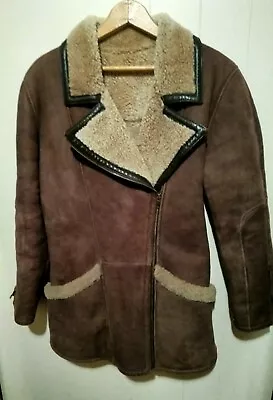 $46 • Buy Vakko Women's Suede Leather Jacket Brown Coat X Small Serpa LiningTurkey