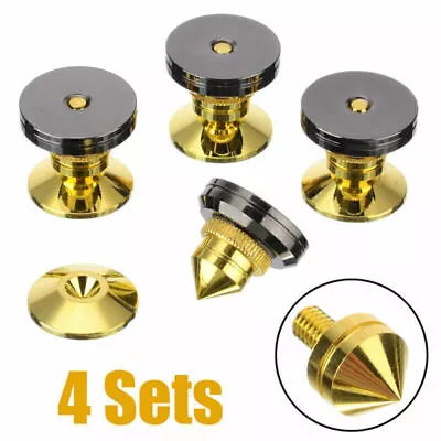 4 Kit M6 Speaker Hifi Isolation Spikes Cone Feet Stand Pad Base LOVE • $30.11