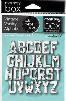 Memory Box Dies-Vintage Varsity Alphabet • £31.75
