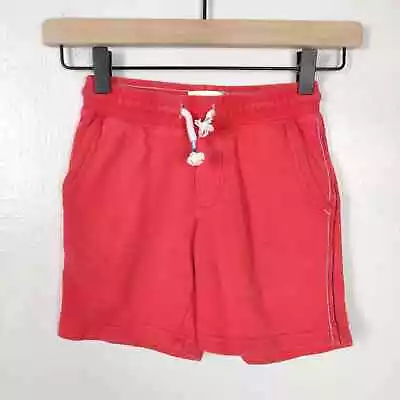 Mini Boden Shorts Girls 5Y Pink Coral 100% Cotton Terry Drawstring Waist • $5