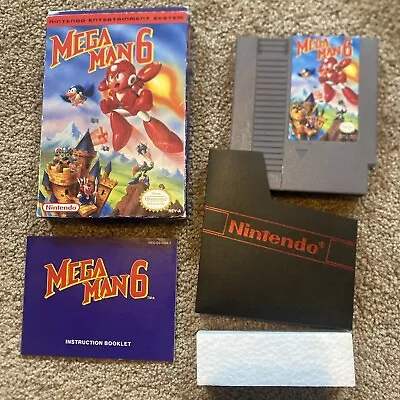 NES Nintendo Mega Man 6 VI CIB Complete In Box Manual Very Nice Cond • $199.99