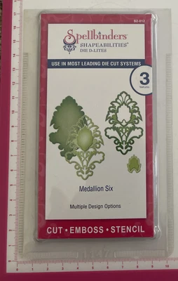 $9.38 • Buy Spellbinders Shapeabilities Die D-Lites ~ Medallion Six ~ Sizzix Compatible 3pc