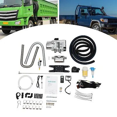 12V Diesel Water Heater Kit Fit For RV Cars Heat Conduction Coolant Heating 5KW • $310