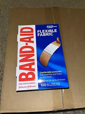 Band-Aid J&J Flexible Fabric Adhesive Bandages 1  X 3  100 Per Box • $9.20