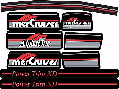 Mercruiser The Most Complete Alpha One Gen One W/red Rams Sticker Set • $18.95