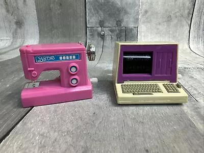 Vintage Barbie Action Accents Wind Up Toys Sewing Machine Computer LOT • $20