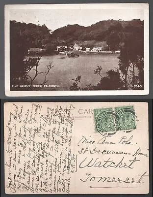 King Harrys Ferry Falmouth Cornwall 1919 Postcard • £1.75
