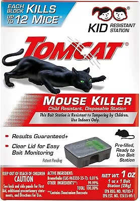 Tomcat Mouse Killer Rats Mice Rat Bait Station Rodent Poison Trap Fast Shipping • $4.79