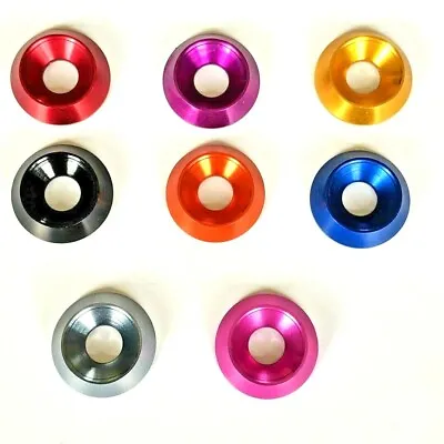 M6 X 19 Mm Countersunk Washers Anodised Aluminium -11 Colours • £4.30