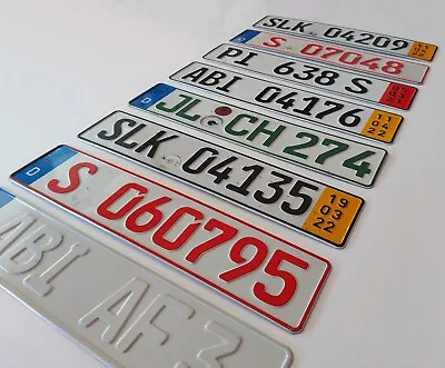 ORIGINAL German Seasonal License Plate Vintage Test Drive Temporary Tax Exempt • $19.95