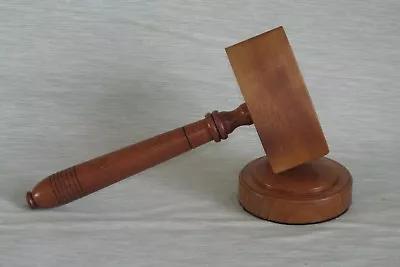 £35.99 • Buy Masonic Acacia Gavel & Block Traditional Style Common Gavel Auctioneer Best Man 