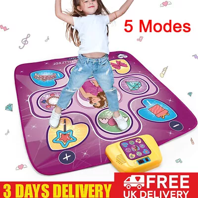 Dance Mat Toys For 3+ Year Old Kids Girls Music Touch Play Mat Pad Gifts 5 Modes • £26.89