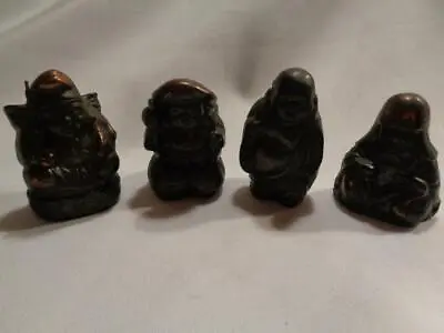 Post Ww2 - 4 Of The 7 Japanese Lucky Gods Made In Occupied Japan - Free Shipping • $39.99