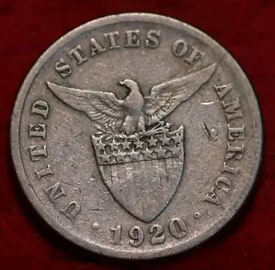 1920 Philippines 5 Centavos Nickel Foreign Coin • $0.99