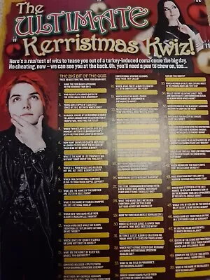 Gerard Way My Chemical Romance A4 Poster Kerrang  Magazine • £5.49