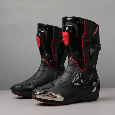 Motorcycle Riding Boots Professional Road Track Racing Sports Protective Shoes  • $47.99