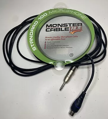 Monster Prolink Standard 100 20ft XLR Microphone Cable With Make Adapter New • $35