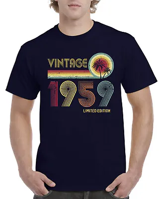 Mens 65th Birthday Gifts For Him T Shirt 65th Present 65 Years Old Born In 1959 • £12.99