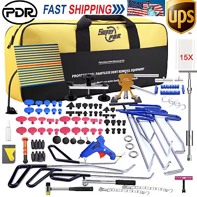 PDR Car Body Dent Puller Glue Gun Tool Paintless Hail Damage Remover Repair Kit • $35.99