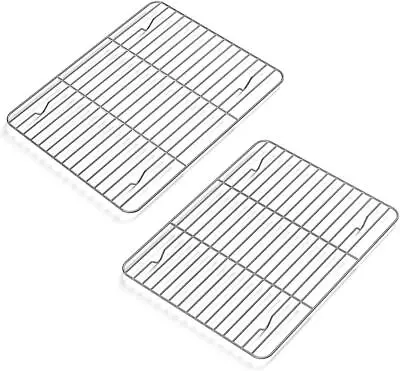 2 Pack Stainless Steel Wire Cooling Rack For Baking Cooking Toaster Oven 11x9  • $11.74